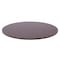 Econoco 30'' Diameter Round Topper Shelf For Round Racks, Dark Brown ROUNDSBN - alternate 1